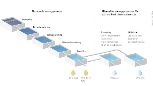 Bilden beskriver läkemedelsrening