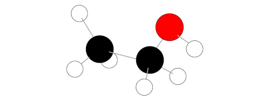 Bilden är en illustration av en kemisk molekyl