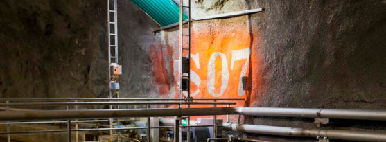 Massbalans av mikroplaster på Käppalaverket Bilden visar en del av en eftersedimenteringsbassäng