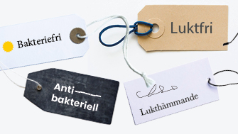 Välj textilier utan silver
